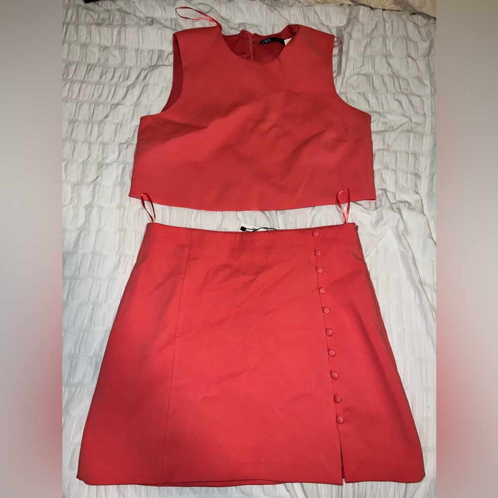 Zara matching top and skirt
